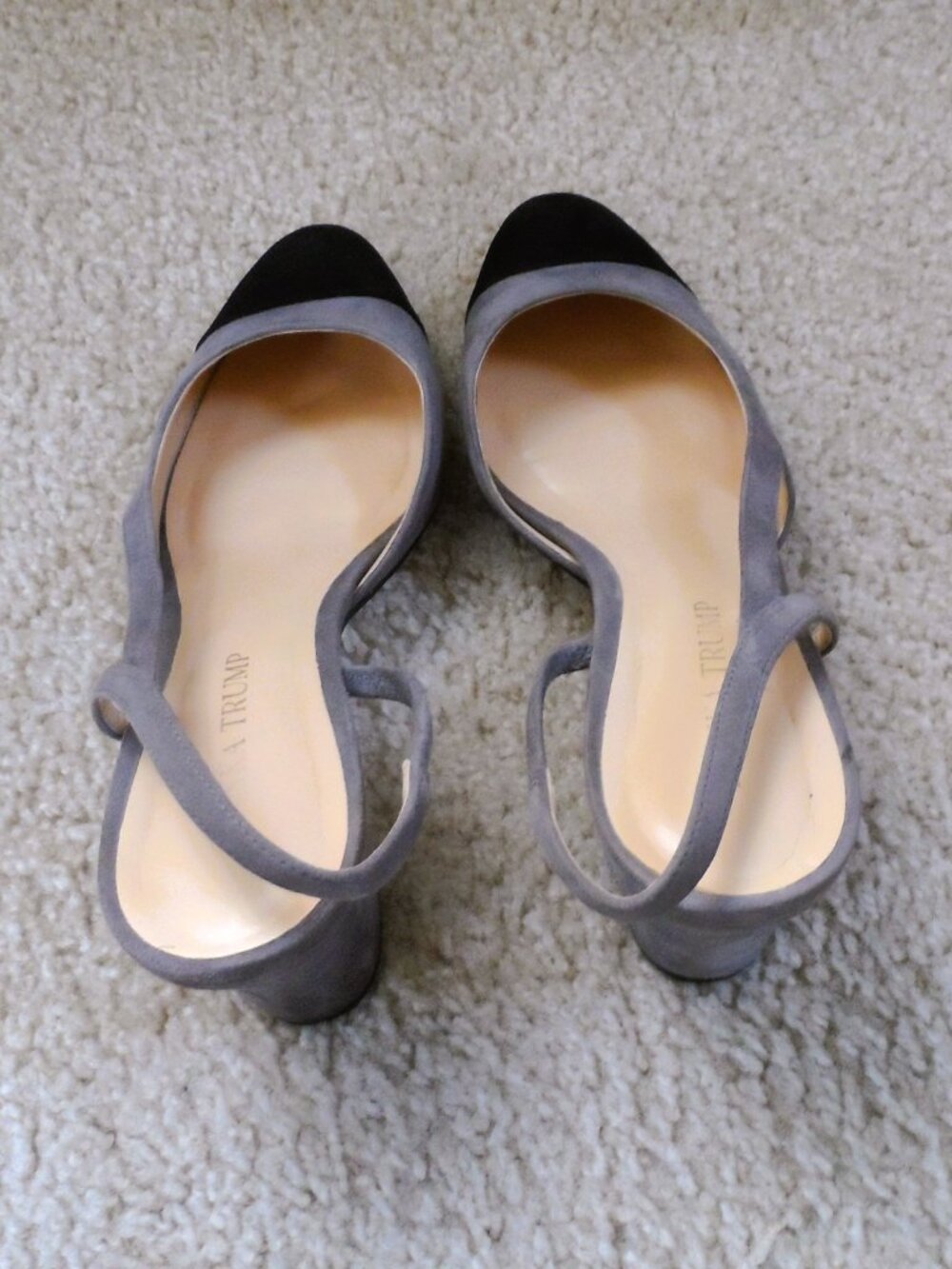 Ivanka Trump - two tone suede Block Heels size 8 - Picture 7 of 12